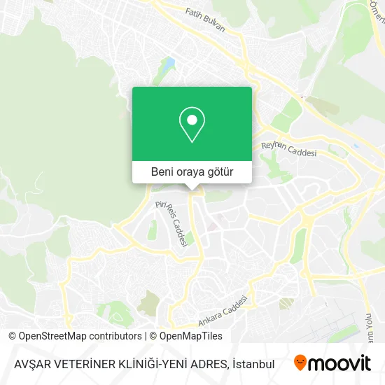 AVŞAR VETERİNER KLİNİĞİ-YENİ ADRES harita