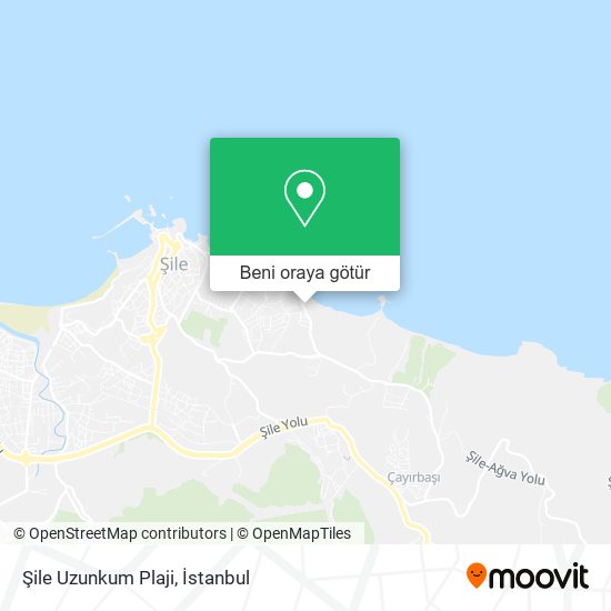 Şile Uzunkum Plaji harita