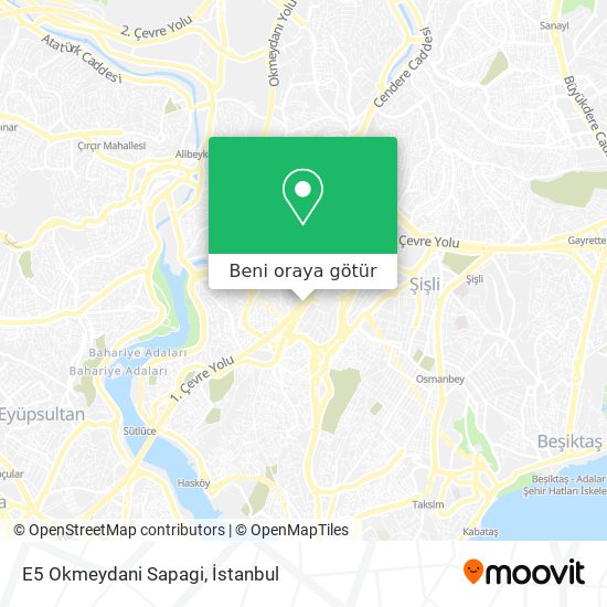 E5 Okmeydani Sapagi harita