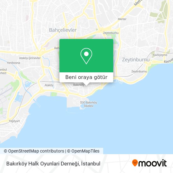 Bakırköy Halk Oyunlari Derneği harita