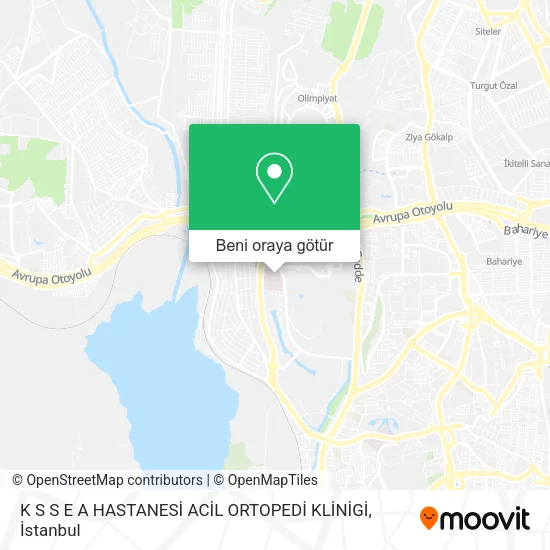 K S S E A HASTANESİ ACİL ORTOPEDİ KLİNİGİ harita