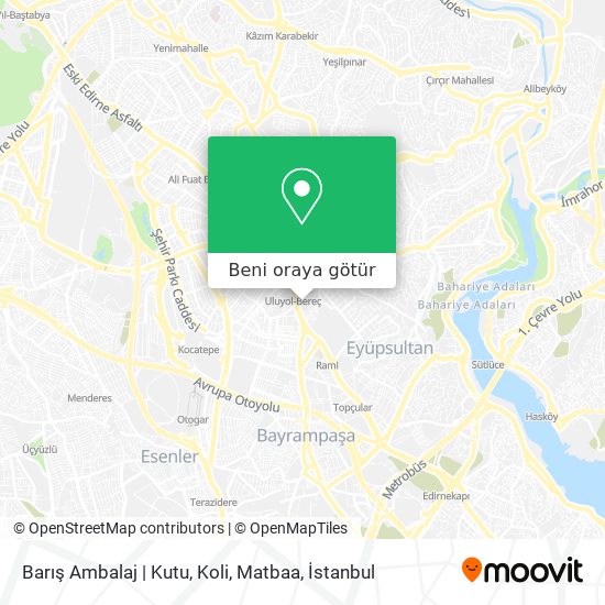 Barış Ambalaj | Kutu, Koli, Matbaa harita
