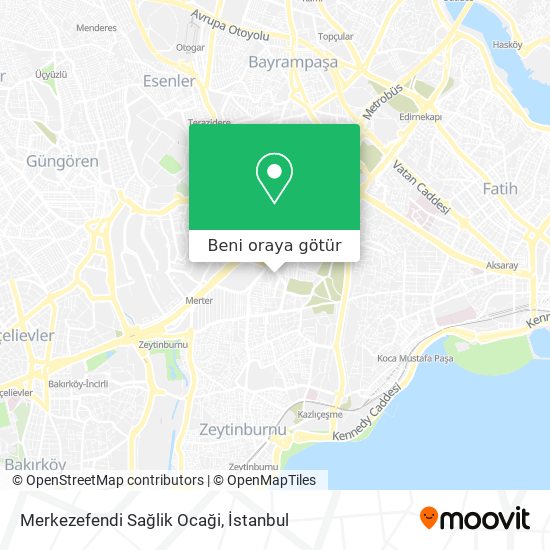 Merkezefendi Sağlik Ocaği harita