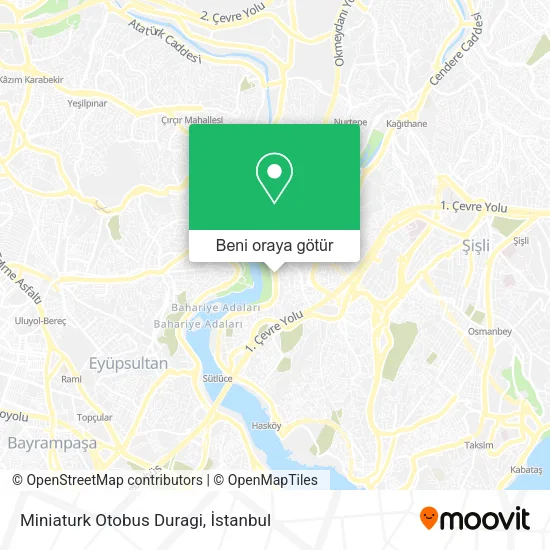 Miniaturk Otobus Duragi harita