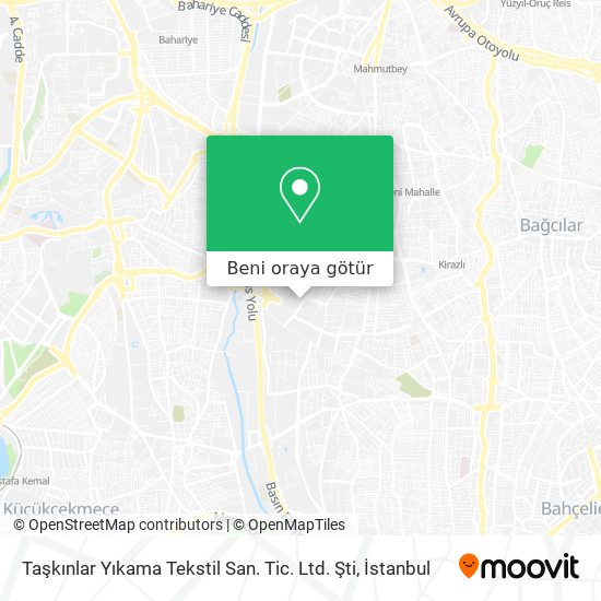 Taşkınlar Yıkama Tekstil San. Tic. Ltd. Şti harita