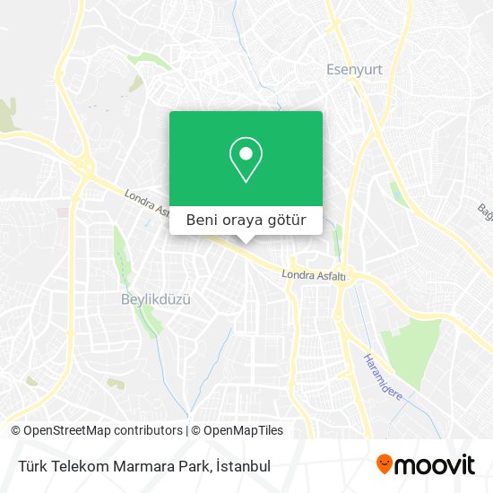Türk Telekom Marmara Park harita