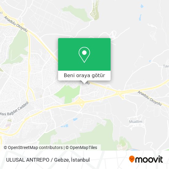 ULUSAL ANTREPO / Gebze harita