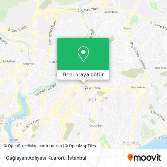 Çağlayan Adliyesi Kuaförü harita