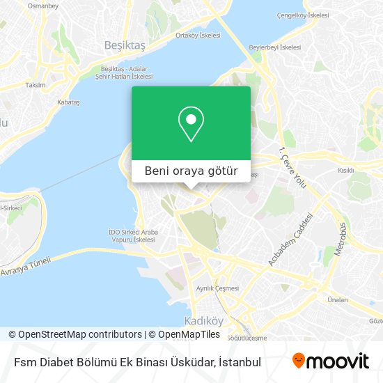 Fsm Diabet Bölümü Ek Binası Üsküdar harita