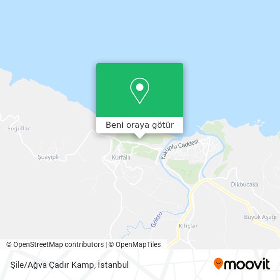 Şile/Ağva Çadır Kamp harita