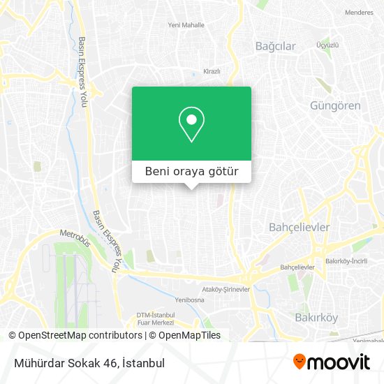 Mühürdar Sokak 46 harita