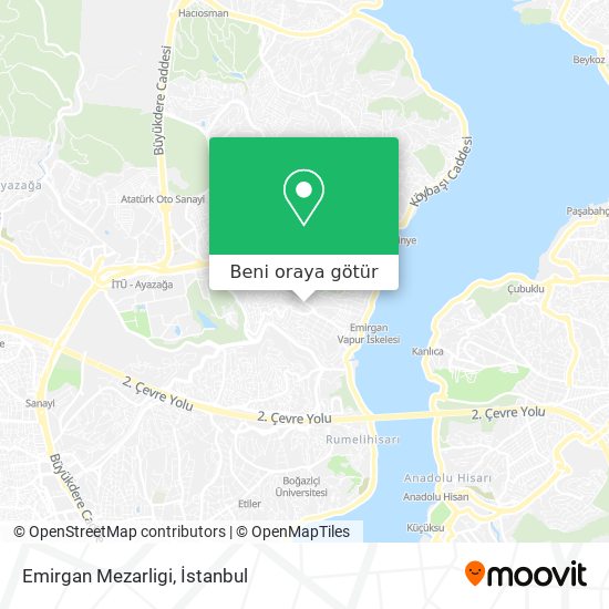 Emirgan Mezarligi harita