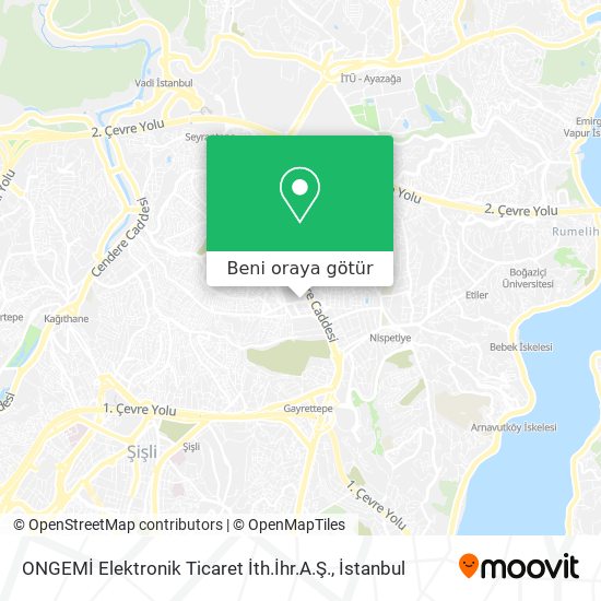 ONGEMİ Elektronik Ticaret İth.İhr.A.Ş. harita