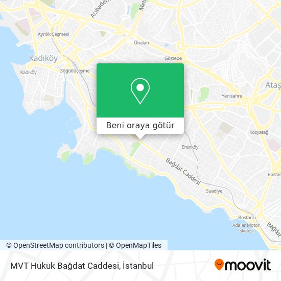 MVT Hukuk Bağdat Caddesi harita