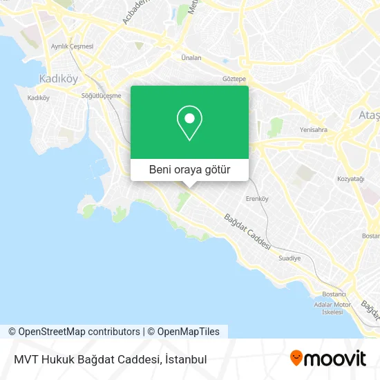 MVT Hukuk Bağdat Caddesi harita