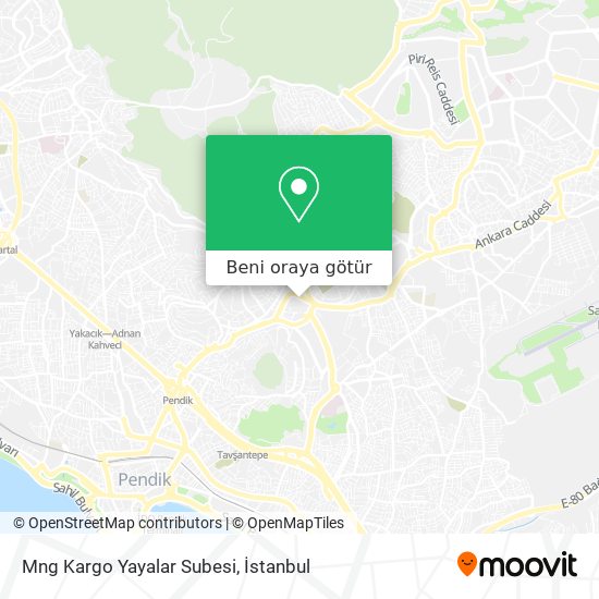Mng Kargo Yayalar Subesi harita
