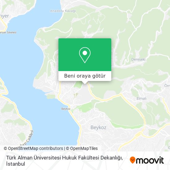 Türk Alman Üniversitesi Hukuk Fakültesi Dekanlığı harita
