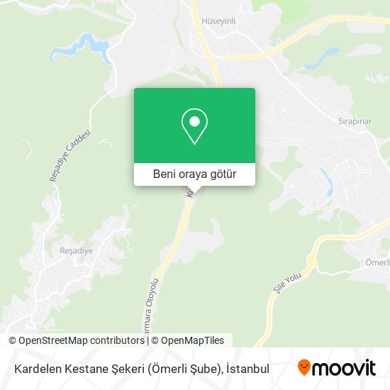 Kardelen Kestane Şekeri (Ömerli Şube) harita