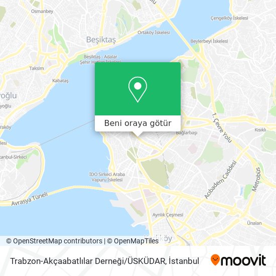 Trabzon-Akçaabatlılar Derneği / ÜSKÜDAR harita