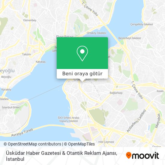 Üsküdar Haber Gazetesi & Otantik Reklam Ajansı harita