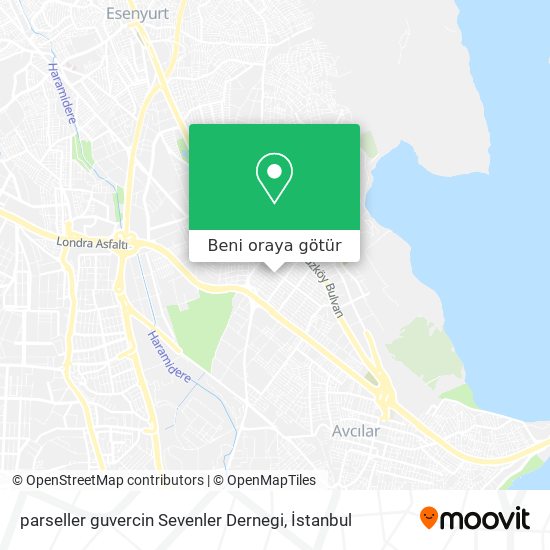 parseller guvercin Sevenler Dernegi harita