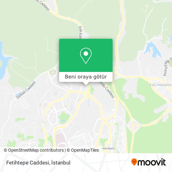 Fetihtepe Caddesi harita