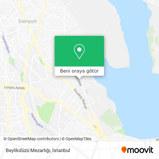 Beylikdüzü  Mezarlığı harita