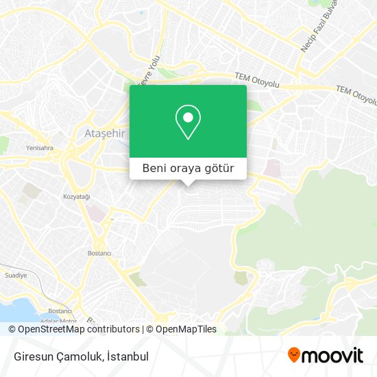 Giresun Çamoluk harita