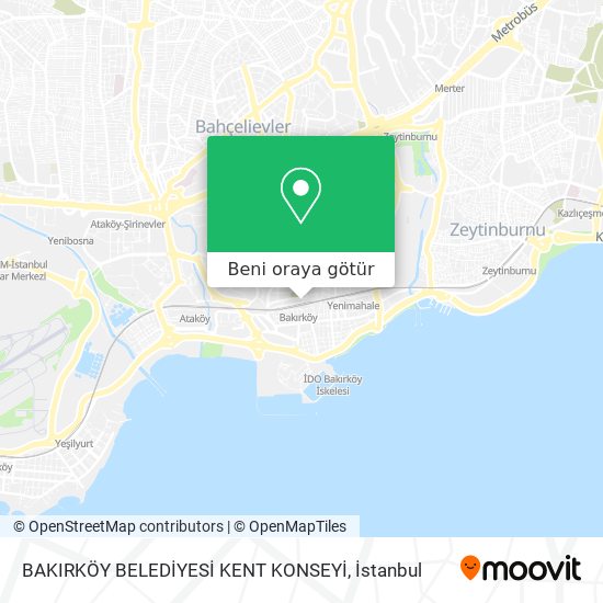 BAKIRKÖY BELEDİYESİ KENT KONSEYİ harita