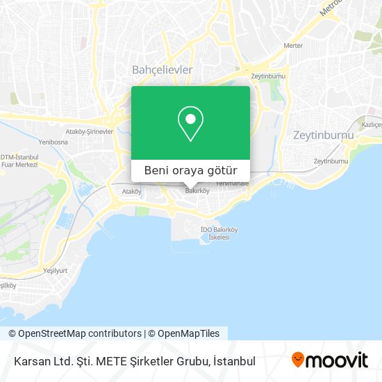 Karsan Ltd. Şti. METE Şirketler Grubu harita