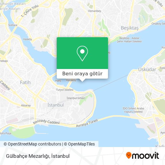 Gülbahçe Mezarlığı harita