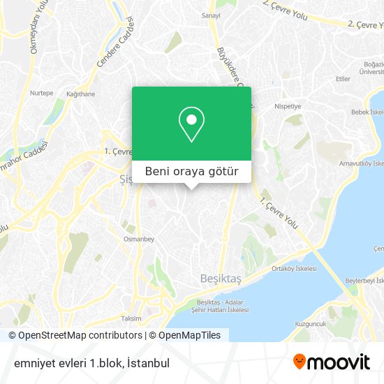 emniyet evleri 1.blok harita