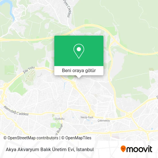 Akya Akvaryum Balık Üretim Evi harita