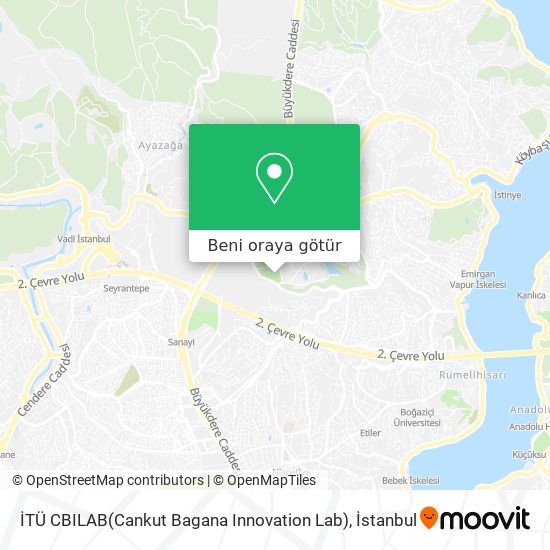 İTÜ CBILAB(Cankut Bagana Innovation Lab) harita