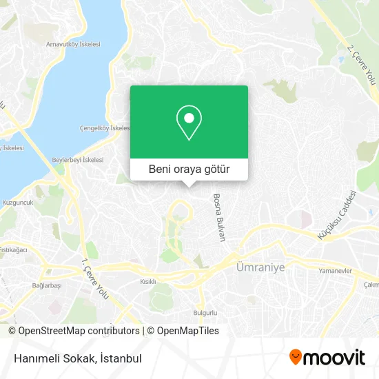 Hanımeli Sokak harita