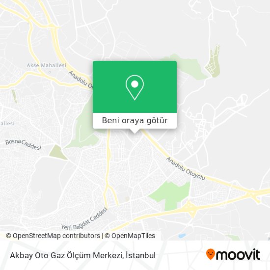 Akbay Oto Gaz Ölçüm Merkezi harita