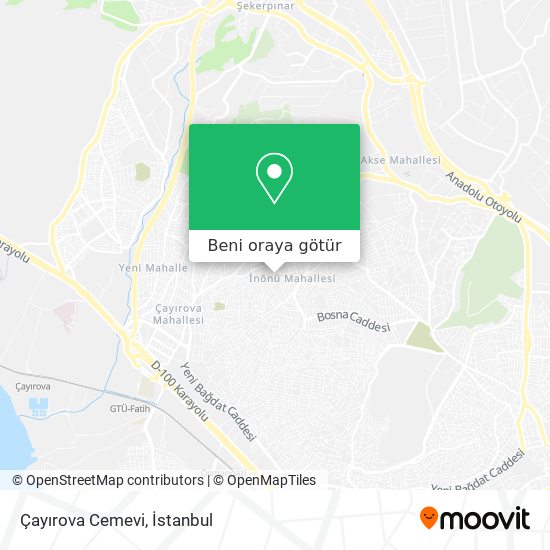 Çayırova Cemevi harita