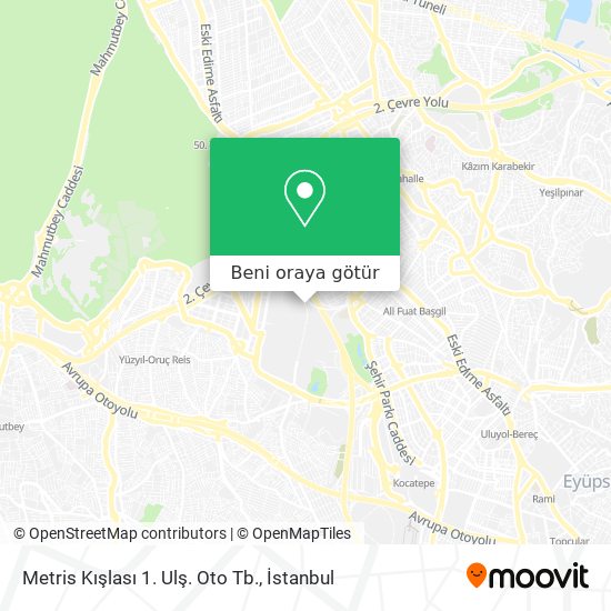 Metris Kışlası 1. Ulş. Oto Tb. harita