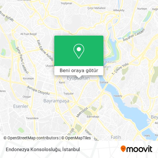 Endonezya Konsolosluğu harita