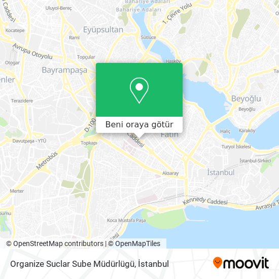 Organize Suclar Sube Müdürlügü harita