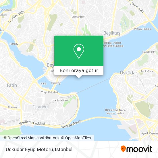 Üsküdar Eyüp Motoru harita