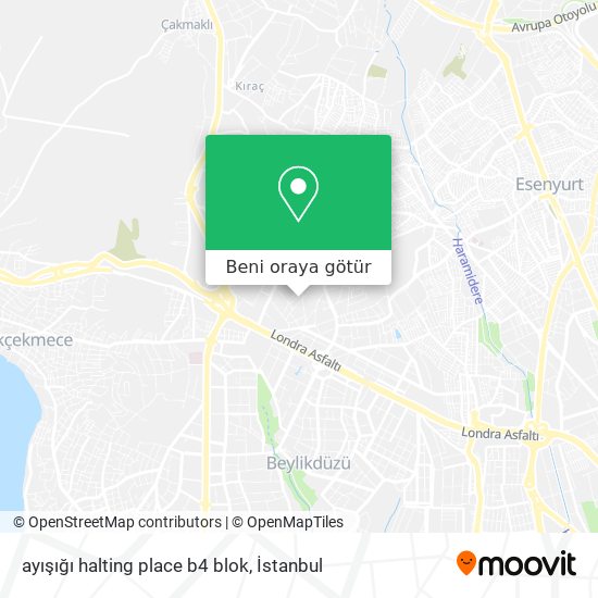 ayışığı halting place b4 blok harita