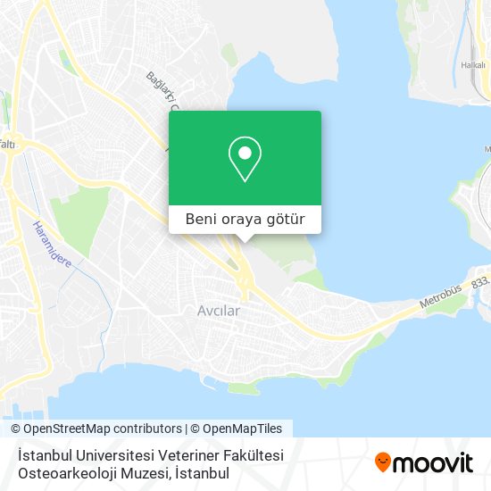 İstanbul Universitesi Veteriner Fakültesi Osteoarkeoloji Muzesi harita