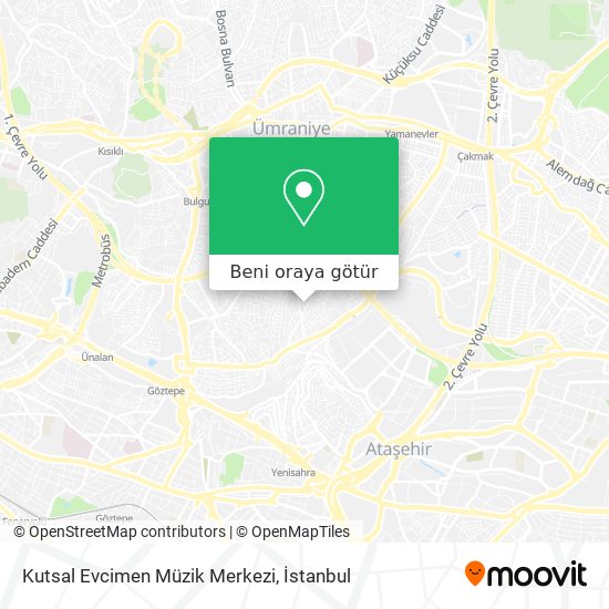 Kutsal Evcimen Müzik Merkezi harita