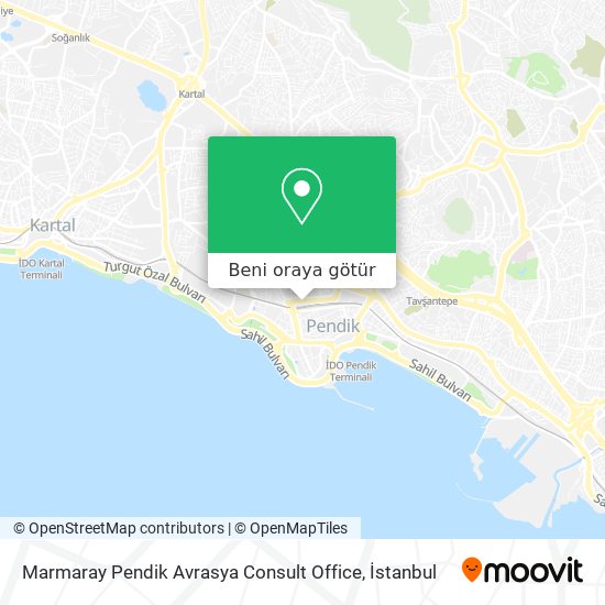 Marmaray Pendik Avrasya Consult Office harita