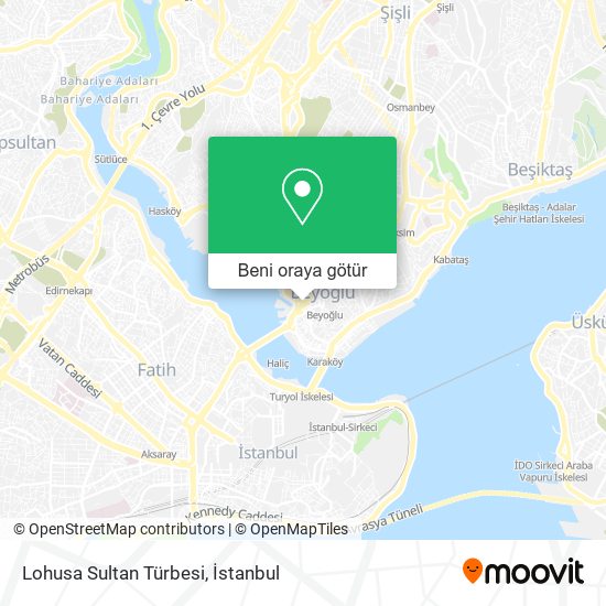 Lohusa Sultan Türbesi harita