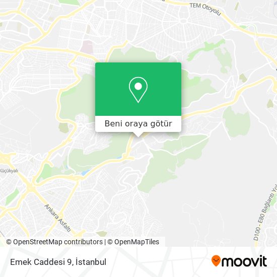 Emek Caddesi 9 harita