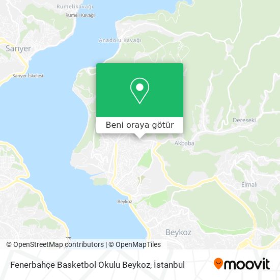 Fenerbahçe Basketbol Okulu Beykoz harita