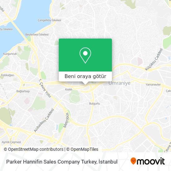 Parker Hannifin Sales Company Turkey harita