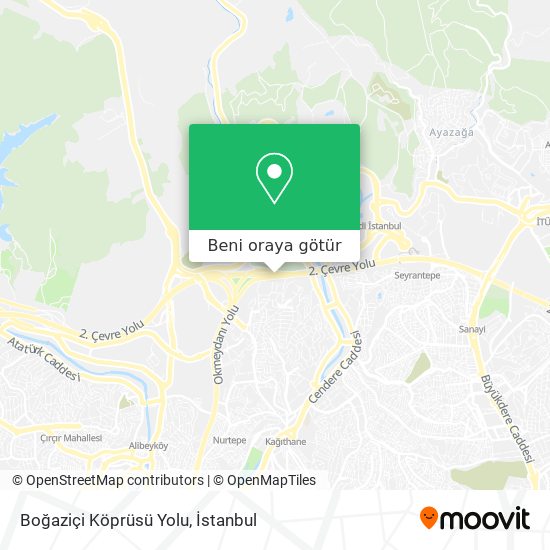 Boğaziçi Köprüsü Yolu harita